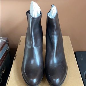 Steuart Weizmann Leather Booties NEW